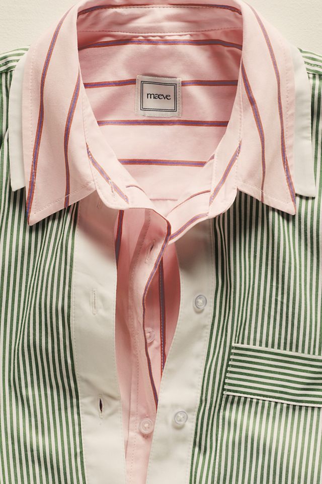 Maeve Cotton Crop Buttondown Shirt #4