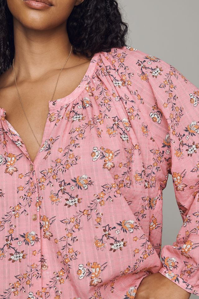 Pilcro Sidney Shrunken Scoop-Neck Blouse #7