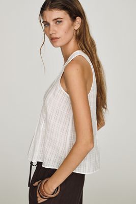 Pilcro Cotton Pintuck Tank
