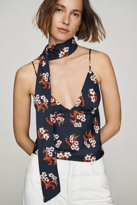 Maeve Clara Scarf-Neck Cami by Sarah Cliff