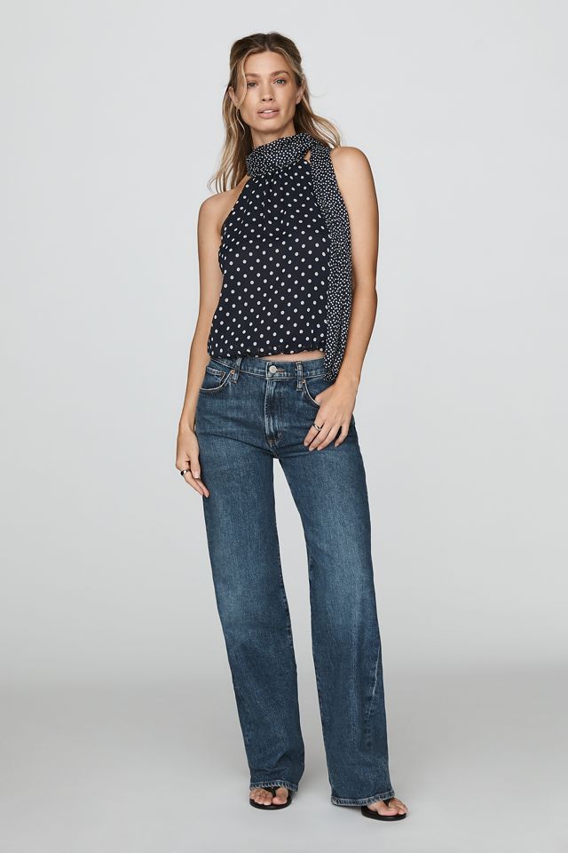 Maeve Mock-Neck Bubble Top #1