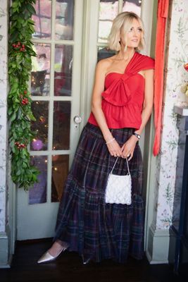 @loverlygrey x Anthropologie Elodie One-Shoulder Blouse