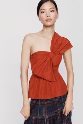 @loverlygrey x Anthropologie Elodie One-Shoulder Blouse