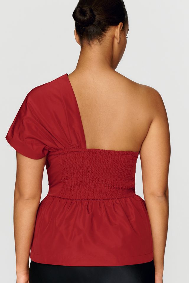 @loverlygrey x Anthropologie Elodie One-Shoulder Blouse #5