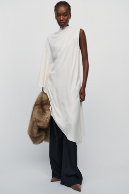 Maeve Sleeveless Satin Tunic by Anthropologie