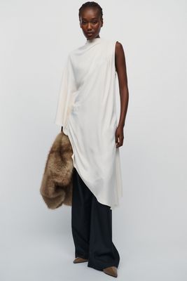 Tunique en satin sans manches Maeve