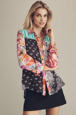 By Anthropologie Cheers Embroidered Tee