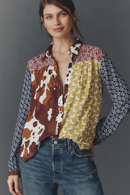 Maeve The Paz Buttondown Shirt By  In Multi
