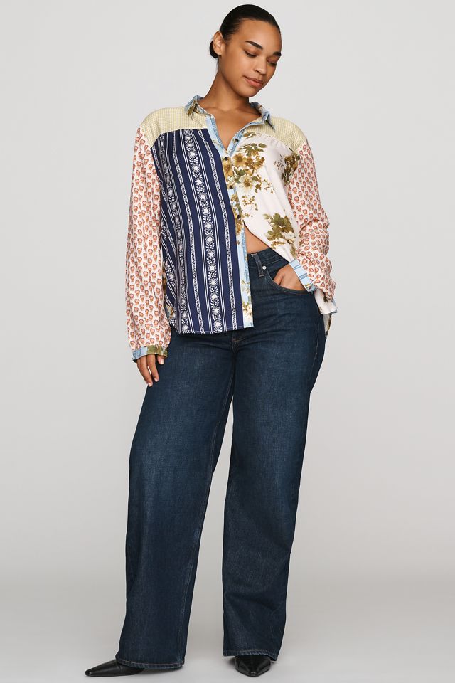 Maeve Alida Contrast Buttondown Shirt #6