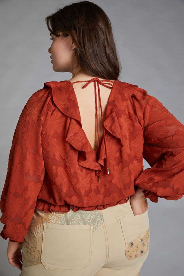 Textured Floral Blouse #4