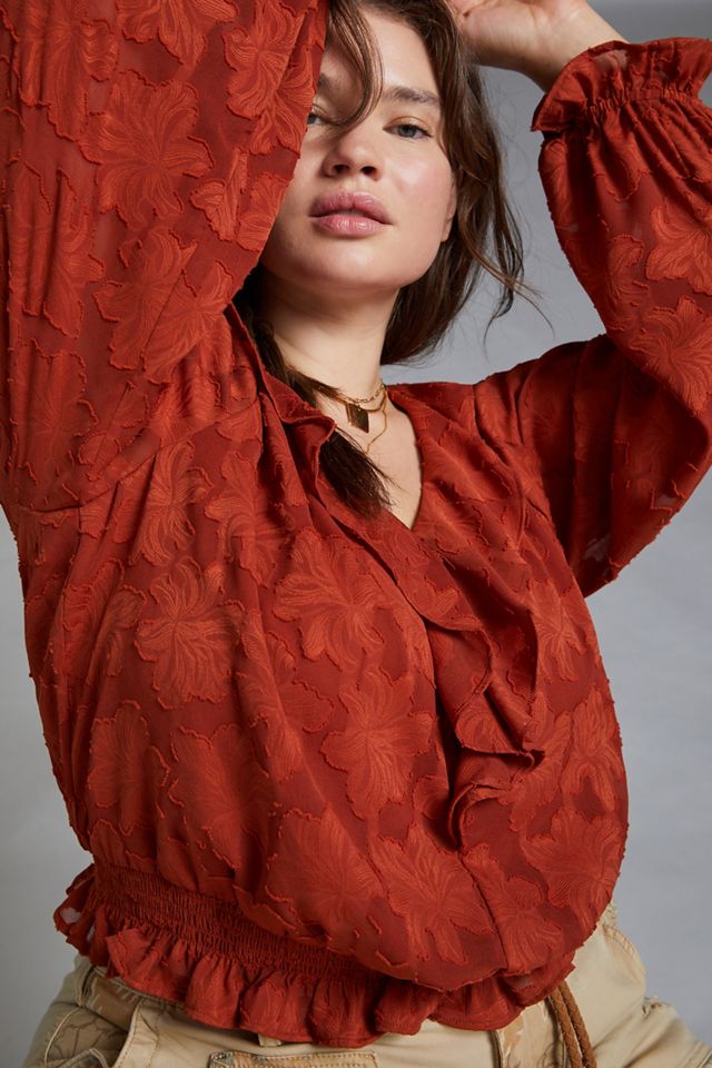Textured Floral Blouse #3