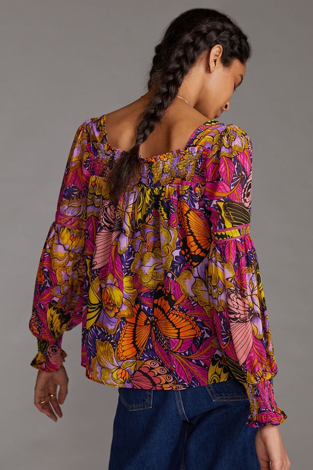 Alexandra Farmer Puff-Sleeved Blouse | Anthropologie