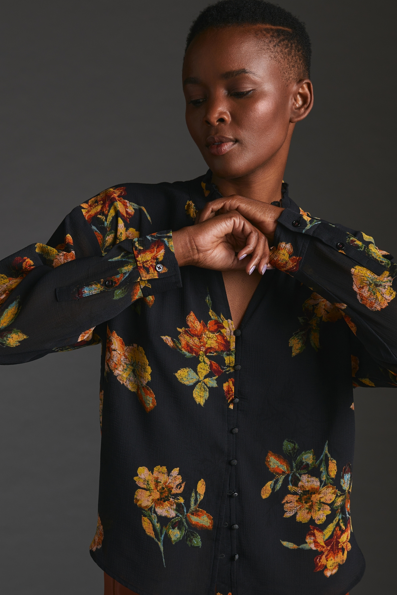 The Tavi Buttondown Blouse by Pilcro