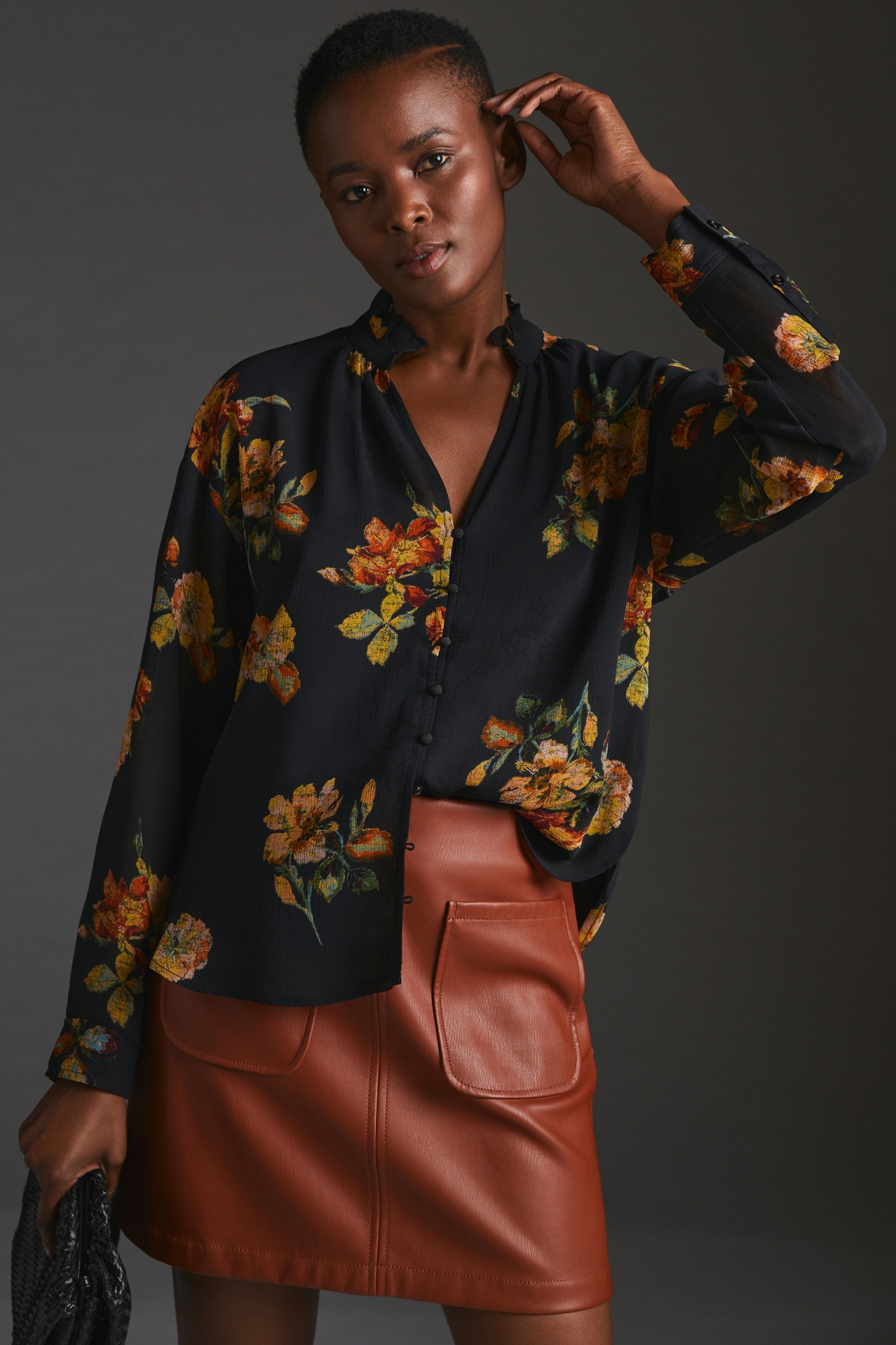 The Tavi Buttondown Blouse by Pilcro