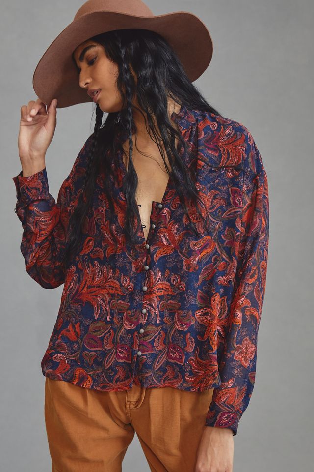 The Tavi Buttondown Blouse by Pilcro #4