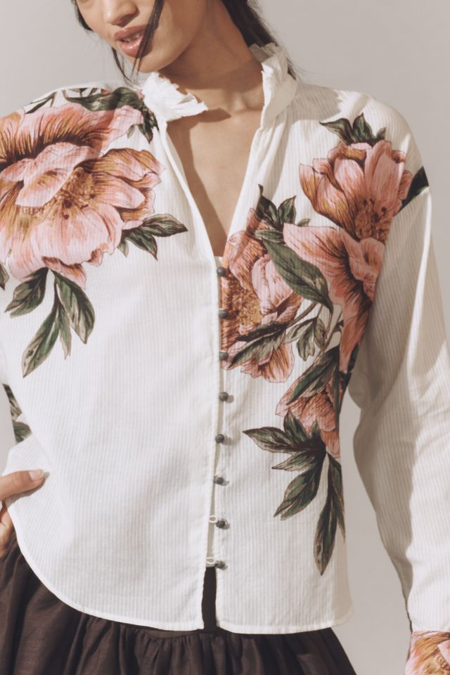 The Tavi Buttondown Blouse by Pilcro #3