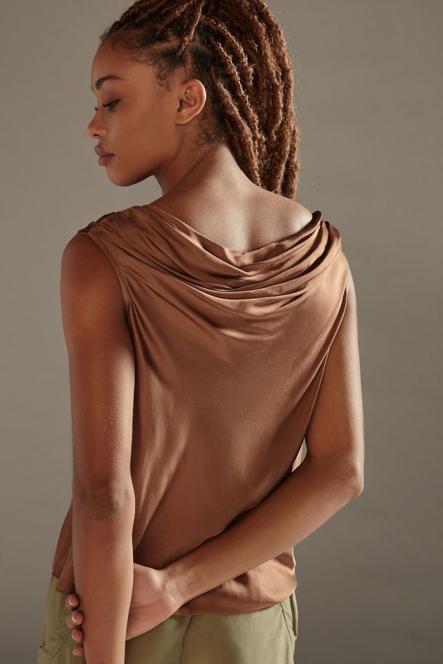 By Anthropologie Draped Cowl Neck Top #2