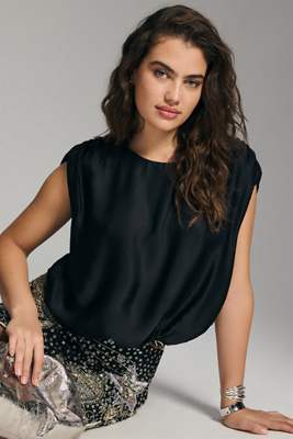 By Anthropologie Silky Boatneck Blouse | Anthropologie