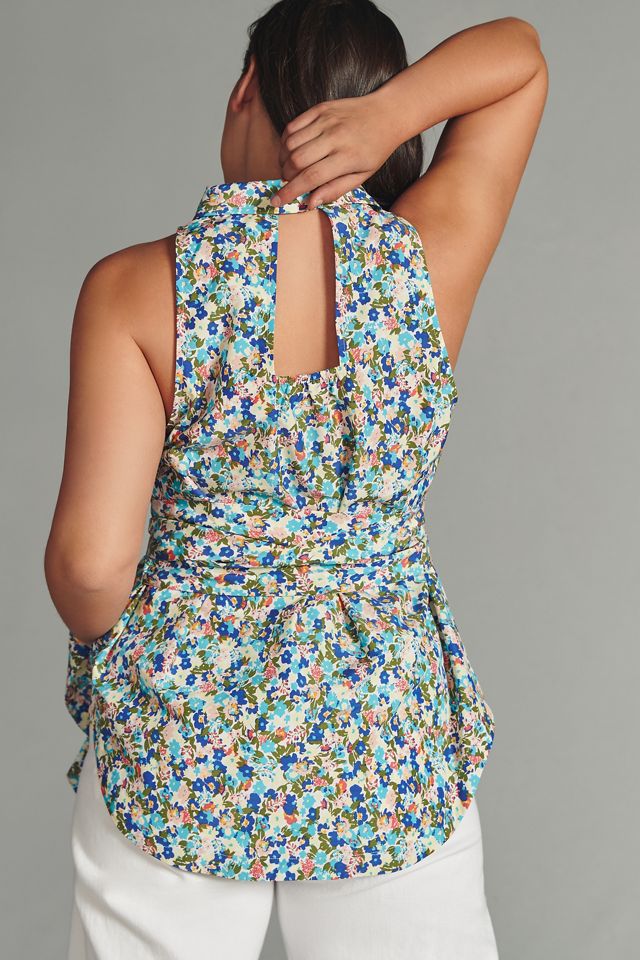 Maeve Tie-Front Sleeveless Top #6