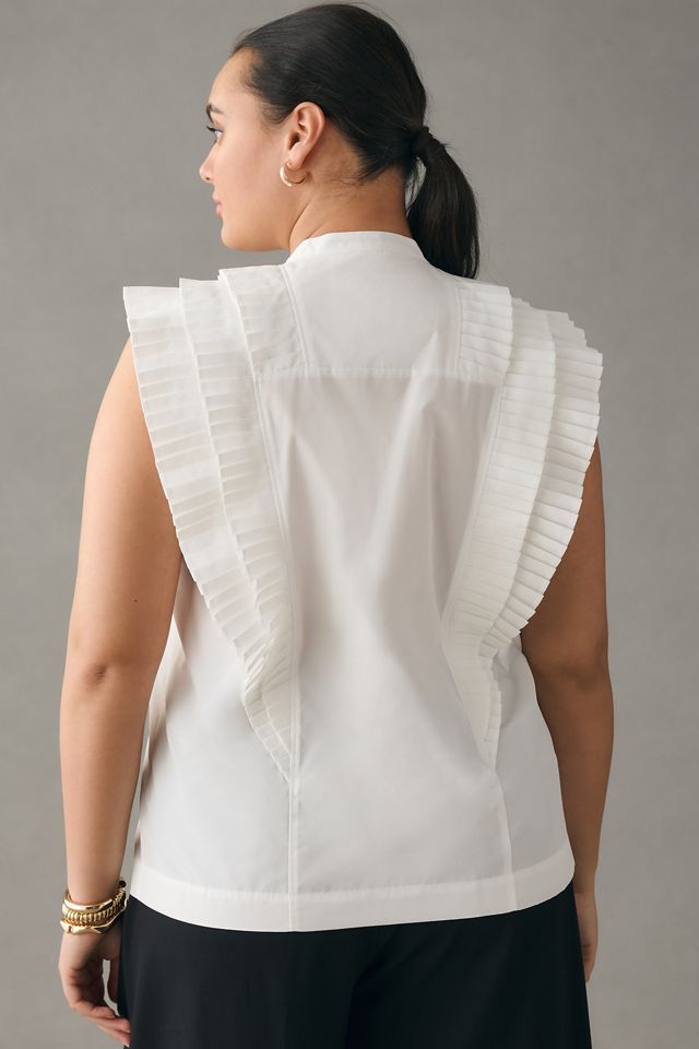 Maeve Sleeveless Ruffled Blouse #7