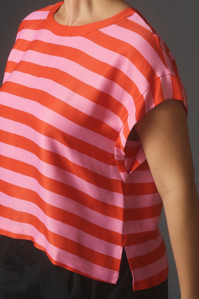 Maeve Batwing Button-Back Tee #6