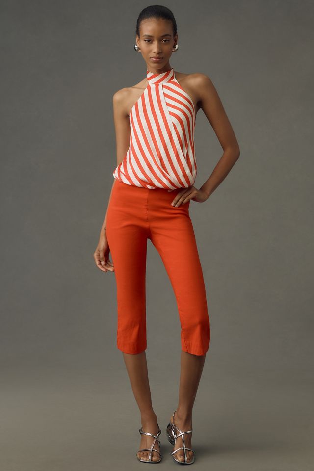 Maeve Halter Scarf Bubble-Hem Top #2