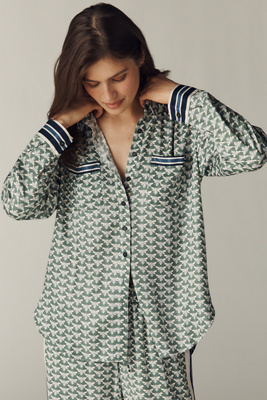 Maeve Silky Shirt Blouse