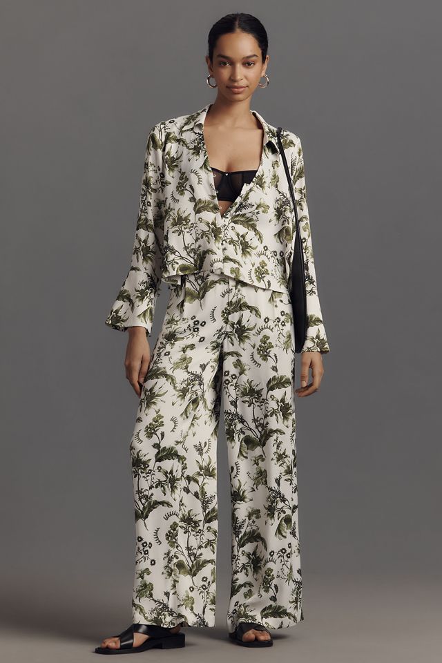 By Anthropologie Bell-Sleeve Silky Blouse #3