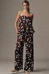 Maeve Low-Slung Printed Wide-Leg Pants