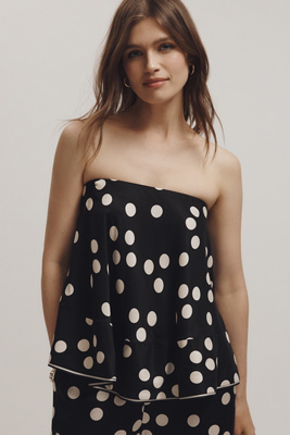 Maeve Strapless Swingy Scarf Top
