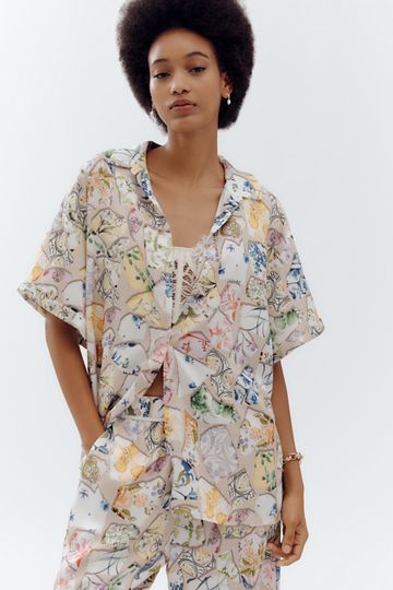 Maeve Strapless Swingy Scarf Top