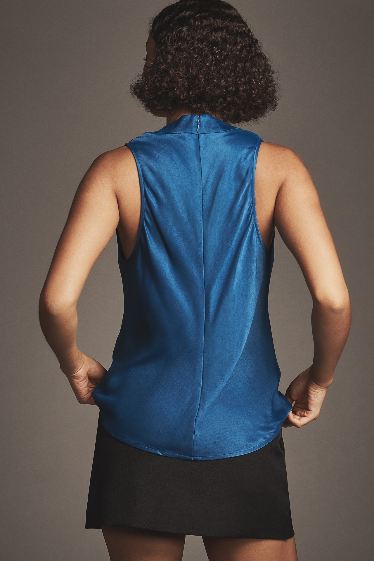 By Anthropologie Sleeveless Cowl-Neck Blouse