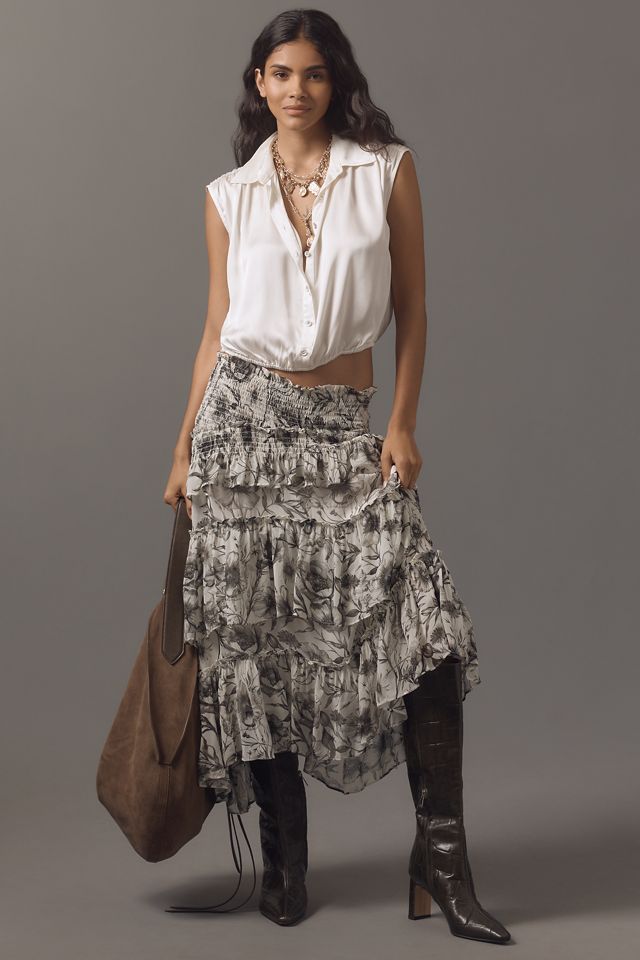 By Anthropologie Cinched Buttondown Blouse #2