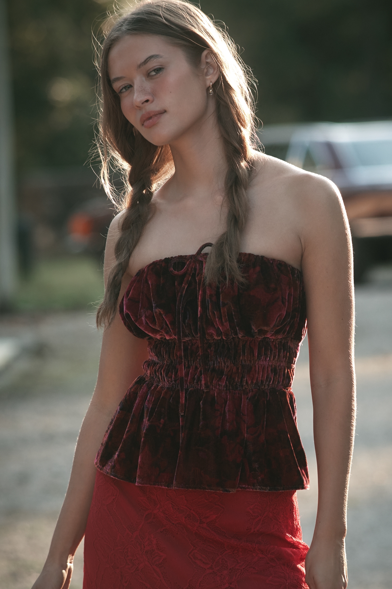 The Somerset Strapless Blouse