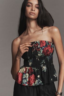 The Somerset Strapless Silky Blouse