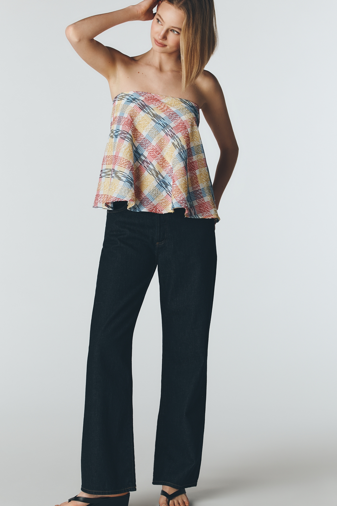 Maeve Strapless Swing Top