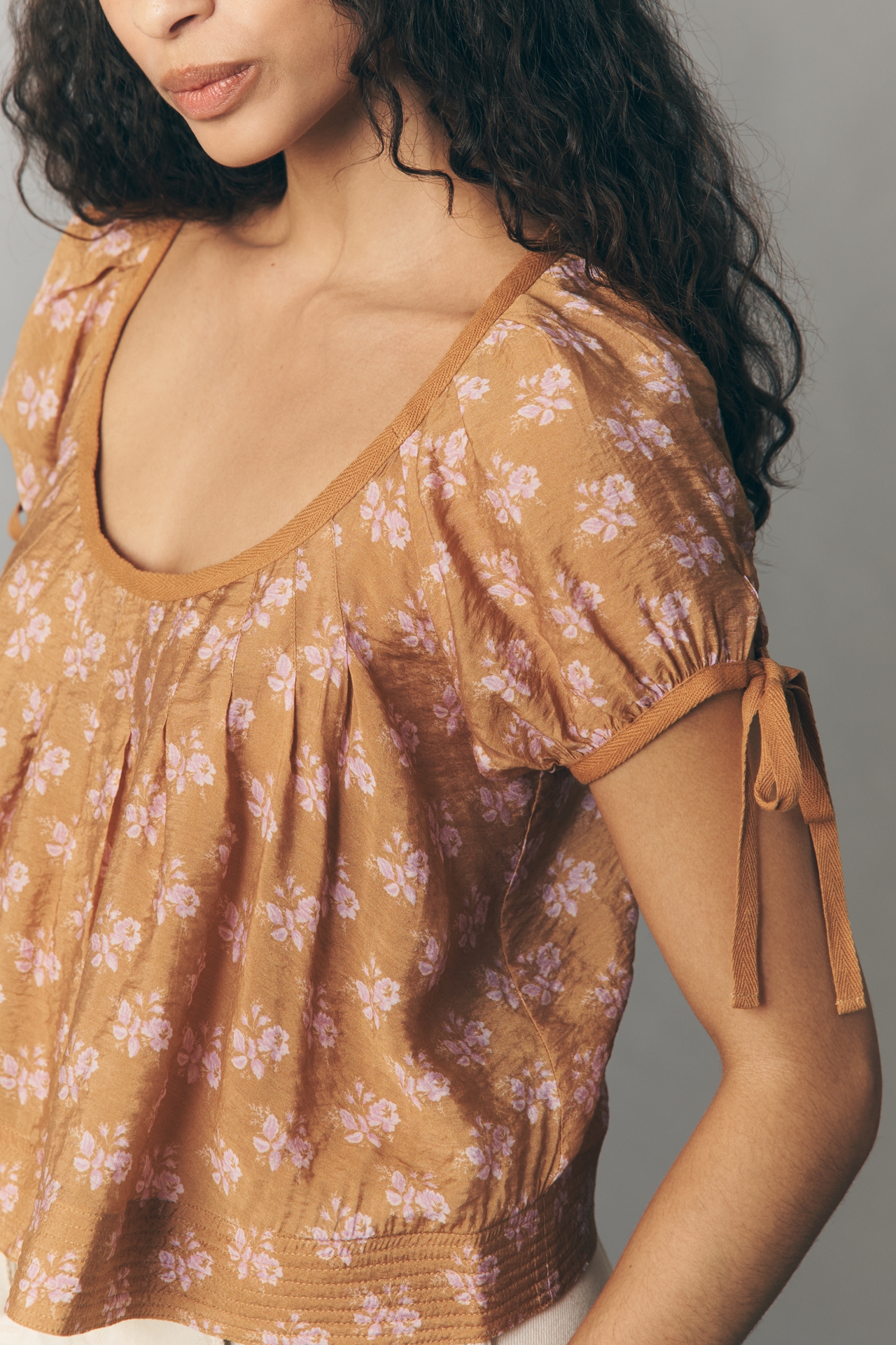 By Anthropologie Scoop-Neck Swing Top