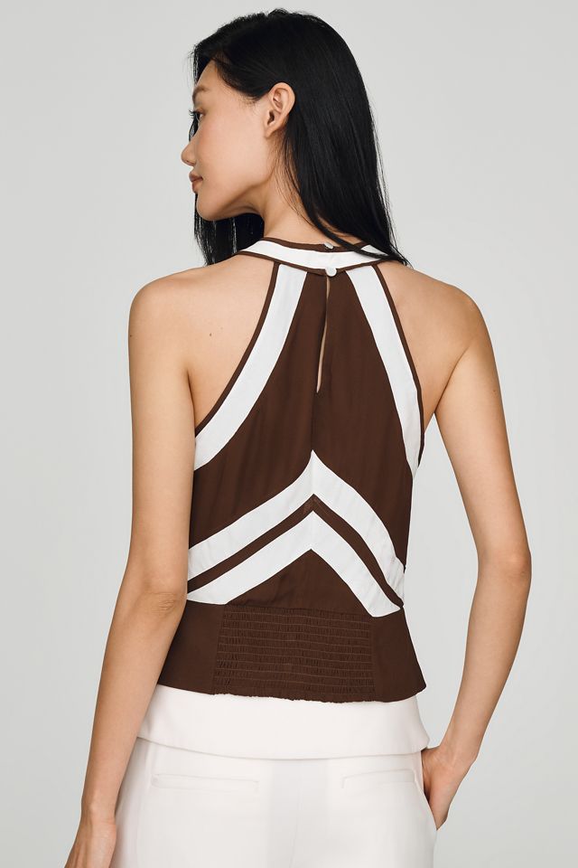 Maeve Halter Front-Tie Top #2