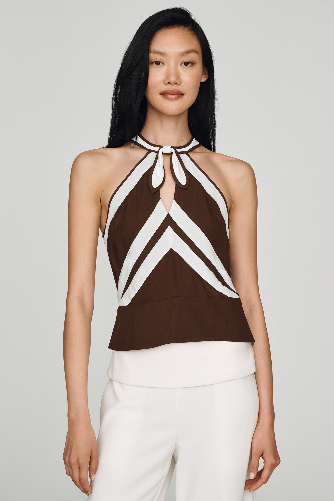 Maeve Halter Front-Tie Top