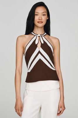 Maeve Halter Front-Tie Top