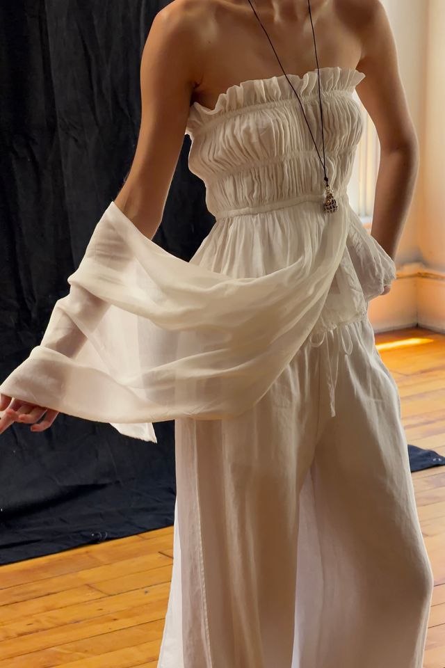 By Anthropologie Sheer Maxi Top #1