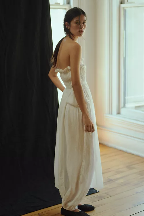 By Anthropologie Sheer Maxi Top