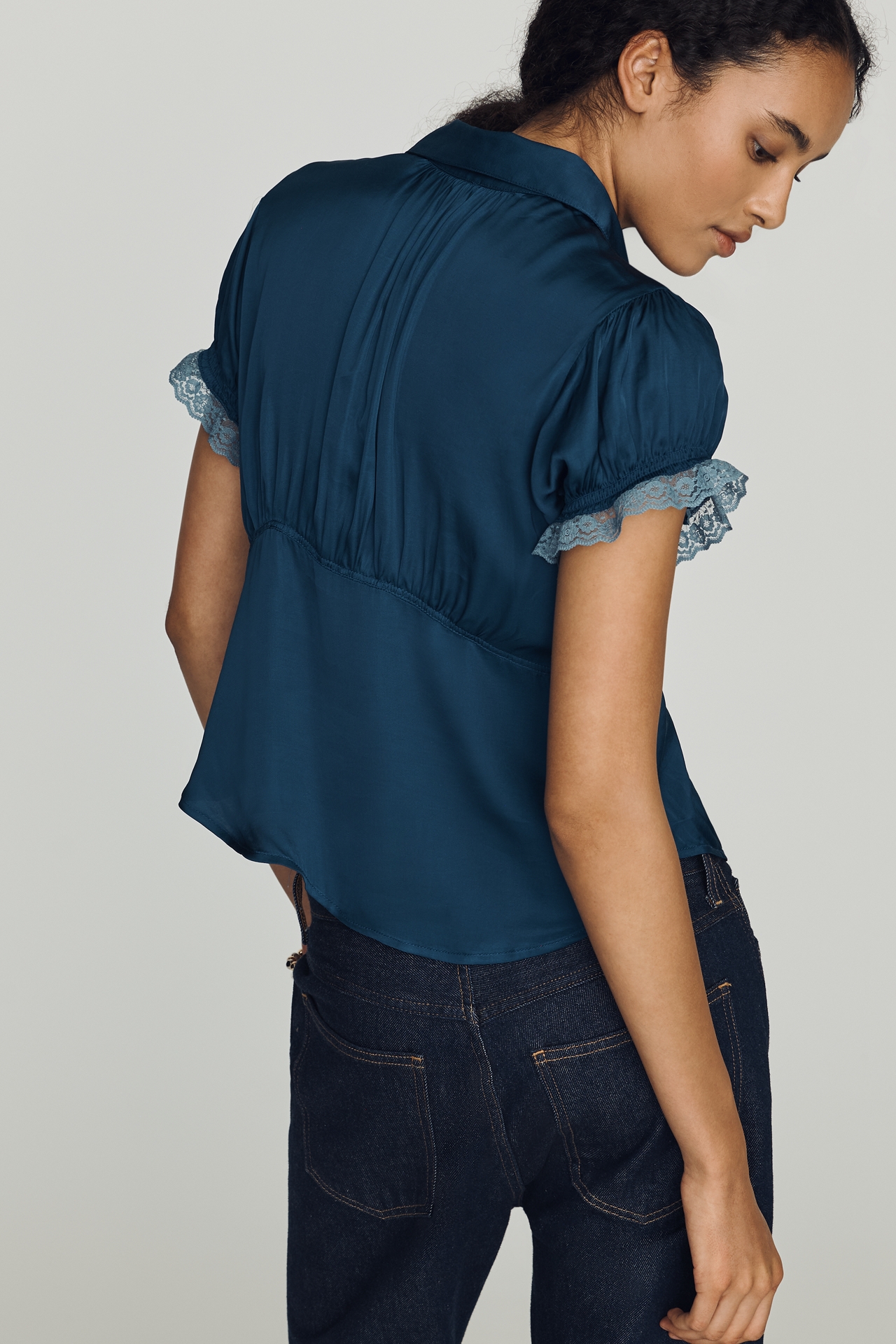 By Anthropologie Silken Collared Blouse