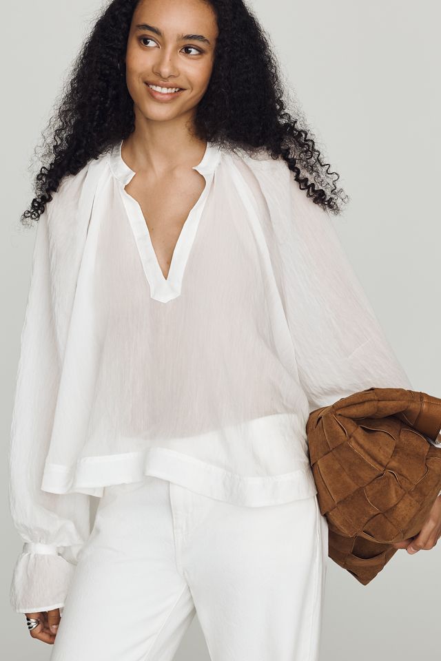 Blusa Holgada Semitransparente By Anthropologie #2