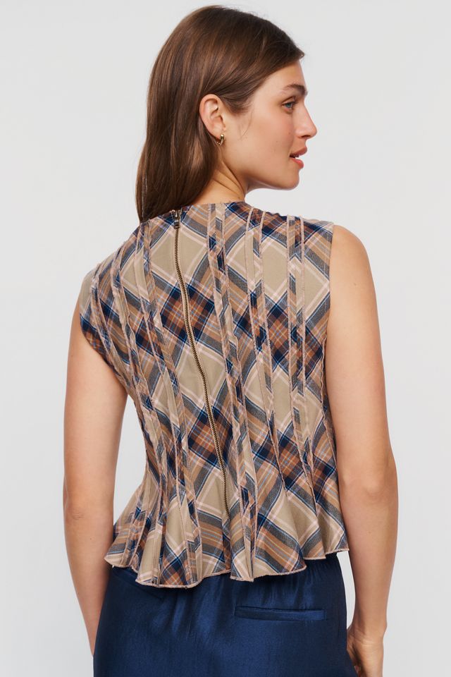 Maeve Pleated Peplum Blouse #3