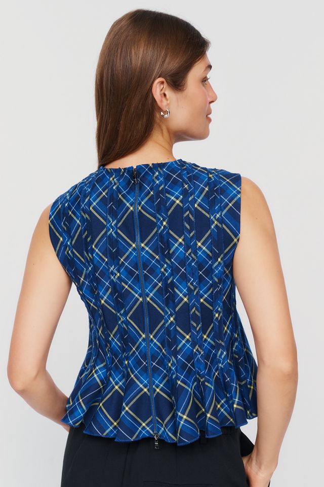Maeve Pleated Peplum Blouse #2