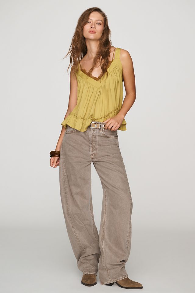 By Anthropologie Satin Swing Top #1