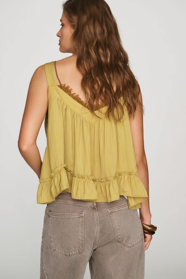 By Anthropologie Satin Swing Top #3