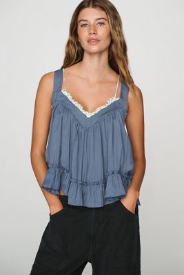 By Anthropologie Satin Swing Top