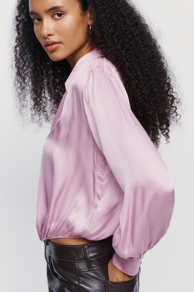 By Anthropologie Silken Cinched Blouse #2